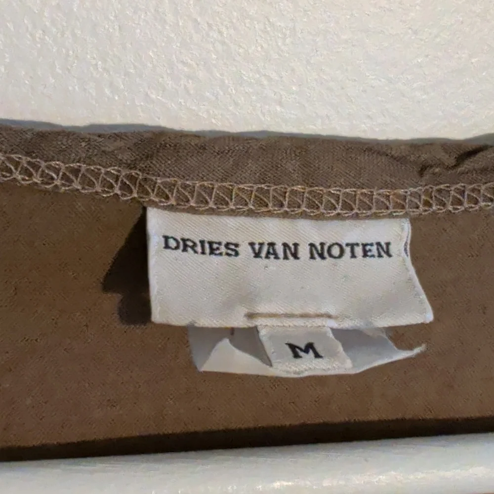 DRIES VAN NOTEN VINTAGE scoop neck short sleeve top - size medium - Picture 2 of 8